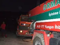 Parlatepe’deki yangın korkuttu