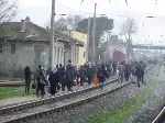 Alifuatpaşa'da yük Treni raydan çıktı