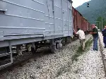 Yük Treni raydan çıktı