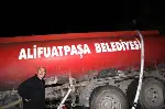 Alifuatpaşa’da Üç Katlı Binanın Teras Katı Yandı