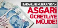Bülent Arınç'tan asgari ücretliye müjde