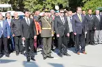 Çelenk Koyma Töreni Yapıldı