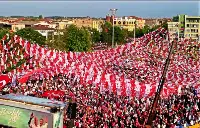 Milli İttifak Genel Başkanları Kent Meydanı'nda konuştu