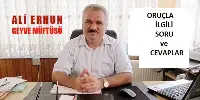 ORUÇLA İLGİLİ GENEL BİLGİLER.