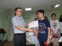 TEOG BİRİNCİLERİNE HEDİYE VERİLDİ