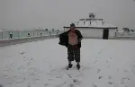 Üşümeyen Efsane Adam'dan Kar Şov!