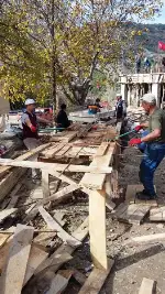 Karacaören Hacıömerlere Cami Yapılıyor