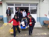 SAĞLIK MESLEK'TE DEPREM TATBİKATI