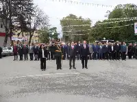 Cumhuriyet Bayramı Çelenkleri Konuldu