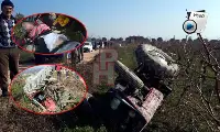 Traktör devrildi 2 yaralı!