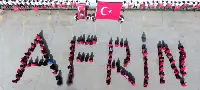 Şehitler için AFRİN yazdılar