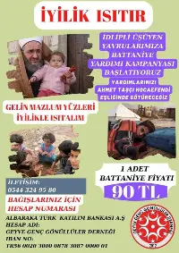 MAZLUMLARA YARDIM EDİNİZ