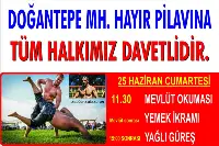 DOĞANTEPE HAYIR PİLAVINA DAVETLİSİNİZ