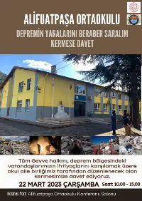 ALİFUATPAŞA'DAKİ KERMESE DAVETLİSİNİZ