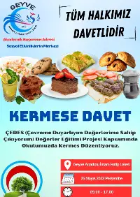 GEYVE İMAM HATİP LİSESİ DEPREMZEDELER İÇİN KERMESE DAVET EDİYOR