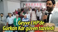 GEYVE'DE CHP KAR İLE YOLA DEVAM DEDİ