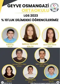 TÜRKİYE BİRİNCİSİ OSMAN GAZİ ORTAOKULUNDAN