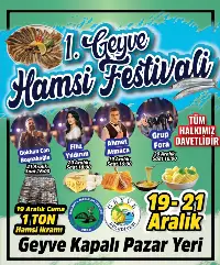 Geyve Hamsi Festivali'ne Büyük Davet!