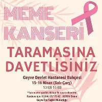 Geyve'de Ücretsiz Kanser Taraması Kontenjan Dolmadan Randevu Alın!
