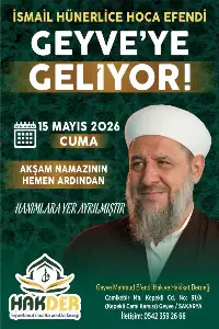 Geyve'de Manevi Buluşma: İsmail Hünerlice