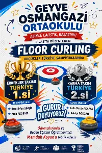 Geyve Ortaokulu Floor Curling'de Türkiye Şampiyonu