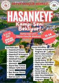 Gençler Hasankeyf Kampında Buluşuyor